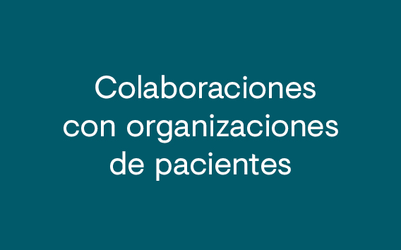 Colaboraciones con organizaciones de pacientes