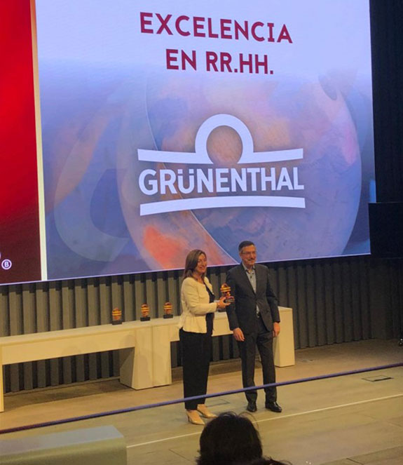 Grünenthal recibe el premio Excelencia en RR.HH. de Capital Radio